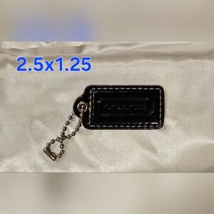Coach Black Patent Leather Hangtag